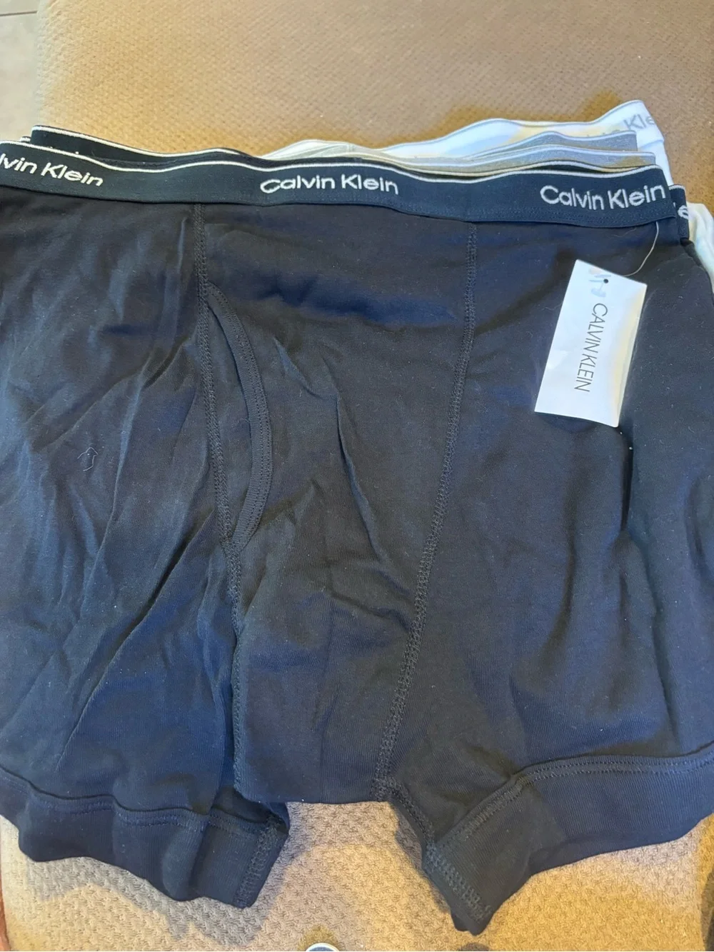 Calvin Klein Men’s Boxer Briefs 7 Pack XL Black Gray White NWT